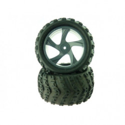 1:18 Tire and Rim for Monster Truck (23626B + 28662) 2P