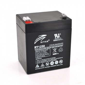 Акумуляторна батарея AGM RITAR RT1250B, Black Case, 12V 5.0Ah